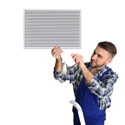 lüftungsgitter Abdeckung Für Luftrückführungsöffnung, Dekorative Zugangsplatten Mit Lamellen Für Wand-/Seitenwand-/Deckenentlüftung, Luftkanalgitter(C,20x45in/50.8x114.3cm) von WLCGYD