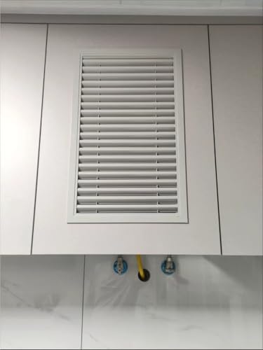 lüftungsgitter Aluminium-Luftgitter-Entlüftungsabdeckung, Rückluftgitter Für Küche, Keller, Werkstatt, Lamellen-Entlüftungsheizungsabdeckungen(18x40in/45.7x101.6cm) von WLCGYD