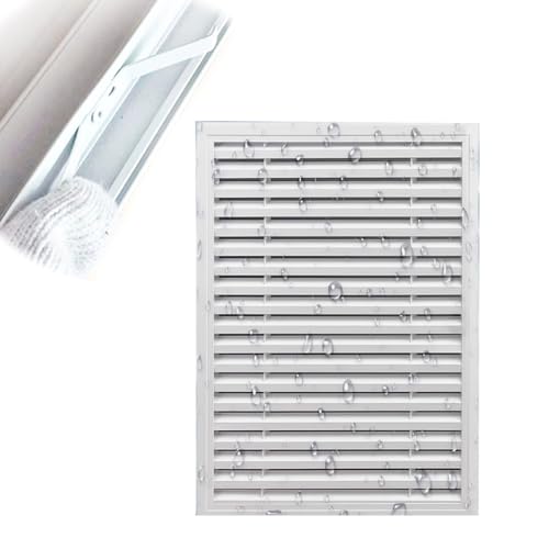 lüftungsgitter Rückluftgitter, Abdeckung für Rückluftöffnungen mit 45° abgewinkelten Lamellen – verbessert den Luftstrom, Abdeckung für Badezimmerabluftventilatoren(20x44in/50.8x111.8cm) von WLCGYD
