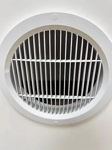 lüftungsgitter Runde Abluft-Entlüftungsabdeckung, 1 2 3er-Pack Entlüftungsabdeckung Für Decke/Wand, Frischluft-Entlüftungsgitterabdeckung, Rund(2pack,20in/50cm) von WLCGYD