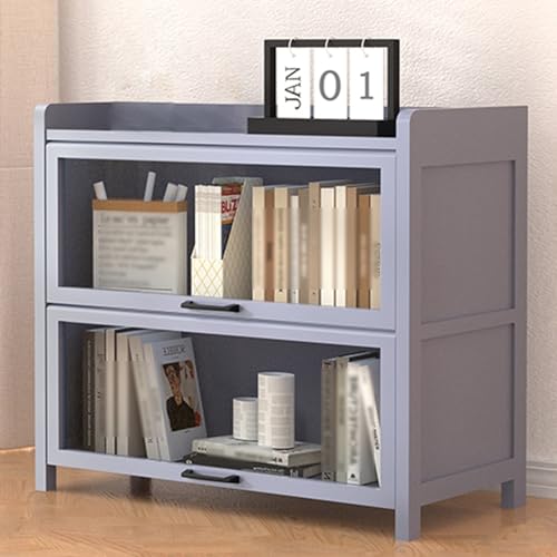 Hochtransparente Vitrine aus Acryl, Vitrine mit Mehreren Schutzschichten erhältlich, 360-Grad-Staubschutzvitrine (Farbe: Grau, Größe: 27,5 x 12,5 x 27,5 Zoll) von WLCNYL