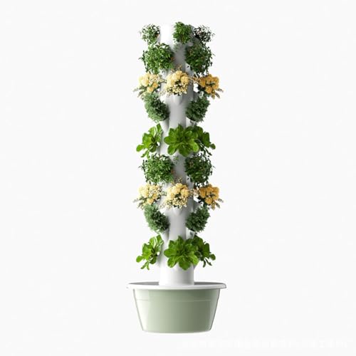 Hydroponics Tower Garden Hydroponic Growing System Aeroponics Growing Kit für Kräuter, Obst und Gemüse mit Hydratationspumpe, Adapter, Netztöpfen, Timer für Kräuter, Obst und Gemüse (Größe: 9 Etagen) Hydroponics Tower Garden Hydroponic Growing System Aeroponics Growing Kit für Kräuter, Obst und Gemüse mit Hydratationspumpe, Adapter, Netztöpfen, Timer für Kräuter, Obst und Gemüse (Größe: 9 Etagen) von WLCNYL