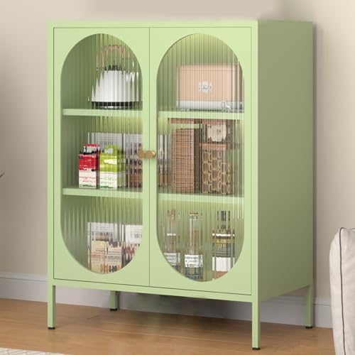 WLCNYL PC-Board-Vitrine, verstellbare Laminat-Vitrine, mehrere Farben zur Auswahl, einlagig, trägt etwa 80 Catties (Farbe: Grün, Größe: 31,4 x 15,7 x 40,1 Zoll) von WLCNYL