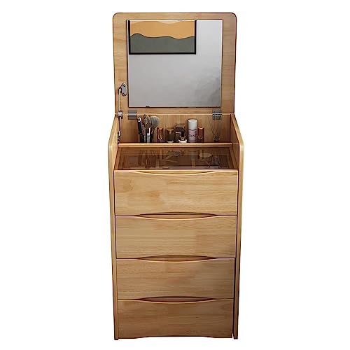 WLCNYL Schminktisch-Set mit beleuchtetem Klappspiegel, Schminktisch mit 3 Schubladen und Aufbewahrungshocker, Frisiertisch mit Touchscreen-Beleuchtung und Schmuck-Organizer fürs Schlafzimmer WLCNYL Schminktisch-Set mit beleuchtetem Klappspiegel, Schminktisch mit 3 Schubladen und Aufbewahrungshocker, Frisiertisch mit Touchscreen-Beleuchtung und Schmuck-Organizer fürs Schlafzimmer von WLCNYL