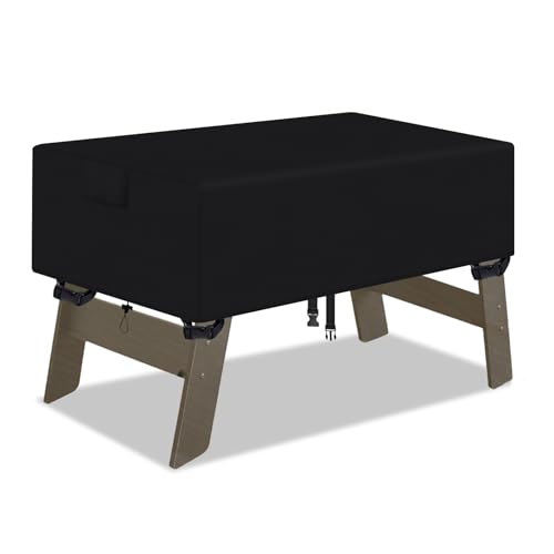 600D Oxford-Stoff Tischfußball-Abdeckung,wasserdicht Kickertisch AbdeckungKann Ihre Tischfußball schützen,Schwarz,160 x 115 x 50 cm von WLDGQGE