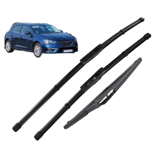 WLFgxr Scheibenwischer für Renault Megane 4 2017-2023,Auto Scheibenwischer Frontscheibe Scheibenwischerblätter Vorne Und Hinten Set WLFgxr Scheibenwischer für Renault Megane 4 2017-2023,Auto Scheibenwischer Frontscheibe Scheibenwischerblätter Vorne Und Hinten Set von WLFgxr