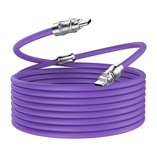 WLGQ usb-c kabel,usb c cable,usb c kabel auf usb c,usb c 100w kabel(Hellviolett-0,5m) von WLGQ