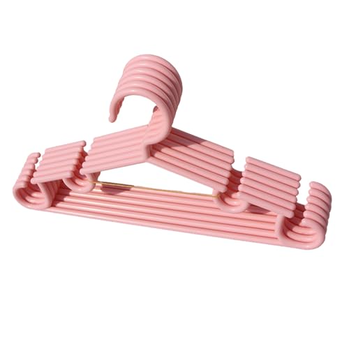 Kleiderbügel Rutschfester Kleiderbügel aus Kunststoff for Kinderkleidung, doppelt verwendbar for trockene und nasse Kleidung, for Schlafzimmer und Kindertagesstätten Bügel(Rose,One Size) von WLH Alexanders