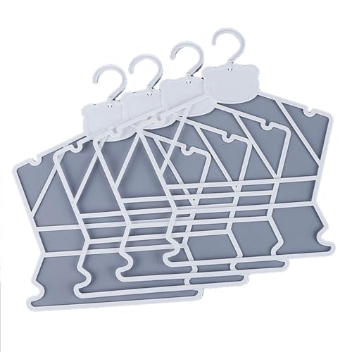 Kleiderbügel Weißes Kleiderbügel-Set, platzsparendes Kunststoff-Aufbewahrungsregal, Kleiderstütze for den Heimgebrauch, schmales Design, geeignet for Kleidung und Bademode Bügel(30,Little bear) von WLH Alexanders