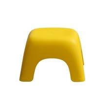 Tritthocker 4 Stück Tritthocker aus Kunststoff, stapelbar, rutschfest, Fußhocker for abgerundete Ecken, Badezimmer, Wohnzimmer, Schlafzimmer hocker(Geel,20 * 29.5cm) von WLH Alexanders