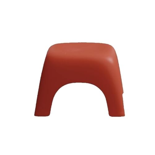 Tritthocker 4 Stück Tritthocker aus Kunststoff, stapelbar, rutschfest, Fußhocker for abgerundete Ecken, Badezimmer, Wohnzimmer, Schlafzimmer hocker(Rosso,16 * 25.2cm) von WLH Alexanders