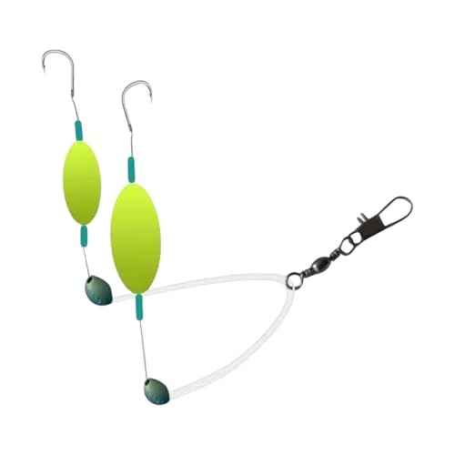 WLH Alexanders Angelhaken-Aufhängung, Anti-Boden-Ausrüstung, Doppelhaken, Angelschwimmer, Schwimmköder, Angelzubehör, dauerhaft, 2 Stück(No. 8) von WLH Alexanders