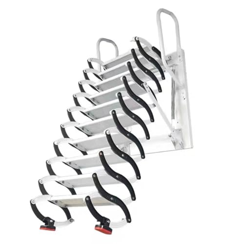 WLH Alexanders Faltbare Dachbaumtreppe Loft Treppe Wall Mount Loft Leiter Dachleiter Titan Magnesium Teleskop Leiter Deckentreppe Handbuch von WLH Alexanders