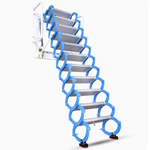 WLH Alexanders Handbuch Faltbare Dachbaumtreppe Loft Treppe Wall Mount Loft Leiter Dachboden Leiter Teleskop Leiter Deckenstreppe Titanium-Magnesium-Legierung WLH Alexanders Handbuch Faltbare Dachbaumtreppe Loft Treppe Wall Mount Loft Leiter Dachboden Leiter Teleskop Leiter Deckenstreppe Titanium-Magnesium-Legierung von WLH Alexanders