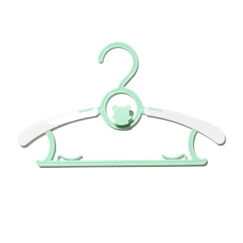 WLH Alexanders Kleiderbügel Baby-Kleiderbügel aus Kunststoff, 10er-Pack, rutschfest und ausziehbar, 27,9 cm, for Baby- und Haustierkleidung Bügel(Groen) von WLH Alexanders