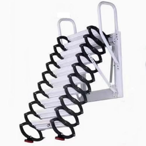 WLH Alexanders Loft Ladder Wall Mount Decke Klappleiter 500 kg Dachboden Treppe Down Loft Ladder Telescoping Leiter von WLH Alexanders