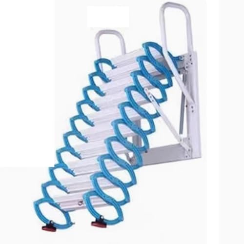WLH Alexanders Loft Leiter Wand Montieren Decke Klapp Leiter Dachboden Treppe Pull Down Loft Leiter Teleskop Leiter Aluminium Legierung(1.6m) von WLH Alexanders