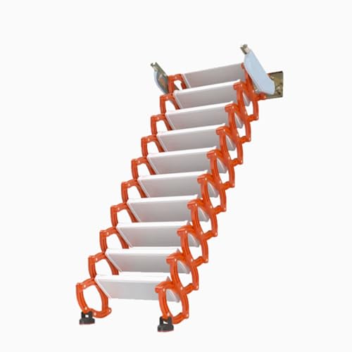 WLH Alexanders Manuelle Dachboden Loft Leiter Wandmontage Down Dachstreppe Titanium-Magnesium-Legierung Klapper Leiter Dachboden Stufen Erweiterung Loft Treppen von WLH Alexanders