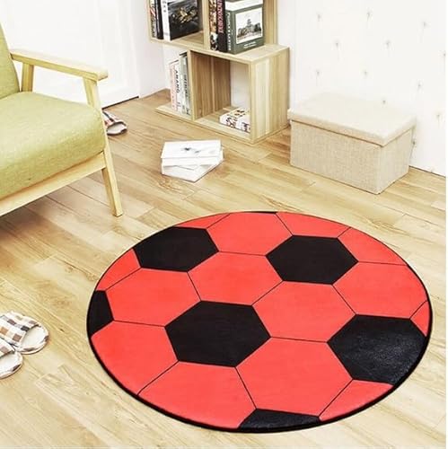 WLH Alexanders Matten Home Accents Fußmatte Einfache Teppiche Flächenteppich Zimmerteppich Runder Türteppich Boden (Größe: 100 x 100 cm)(Color2) von WLH Alexanders