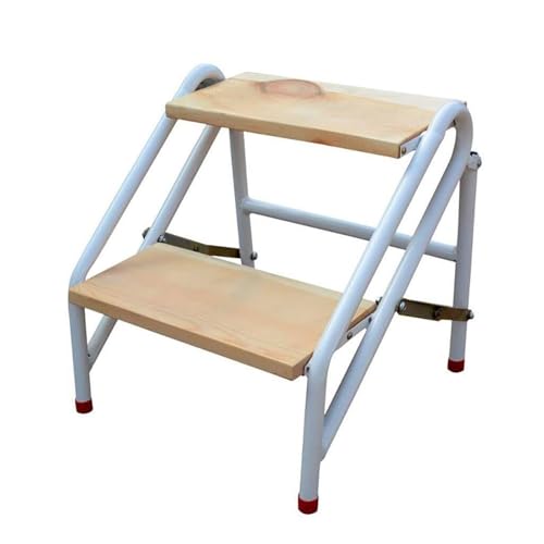WLH Alexanders Tritthocker Schwimmbad-Treppenhocker, Mehrzweck-Treppenstuhl, Faltbare Leiter, hohe Plattform for das Home-Office, Bibliothek, Dachboden hocker(Two Step) von WLH Alexanders