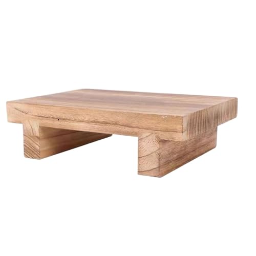 WLH Alexanders Tritthocker Tritthocker aus Holz, Schuhwechselbank for Mehrzweck-Hilfsfußhocker zur Erhöhung der Höhe for Badezimmer, Küche, Wohnzimmer hocker von WLH Alexanders