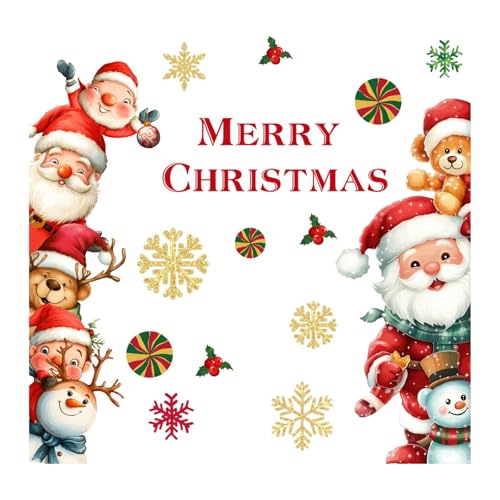 WLH Alexanders Weihnachten Fenster Statische Aufkleber Klammert Abnehmbare Santa Claus Schneemann Schneeflocke DIY Wand Fenster Tür Aufkleber Aufkleber WLH Alexanders Weihnachten Fenster Statische Aufkleber Klammert Abnehmbare Santa Claus Schneemann Schneeflocke DIY Wand Fenster Tür Aufkleber Aufkleber von WLH Alexanders