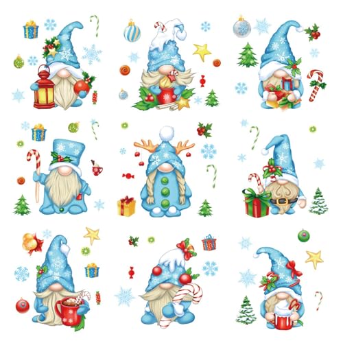 WLH Alexanders Weihnachts-Winter-Fensteraufkleber, 9 Bögen, Weihnachts-Schneeflocken, Schneemann, PVC-Aufkleber for Glas, Winterurlaub, Party-Dekoration WLH Alexanders Weihnachts-Winter-Fensteraufkleber, 9 Bögen, Weihnachts-Schneeflocken, Schneemann, PVC-Aufkleber for Glas, Winterurlaub, Party-Dekoration von WLH Alexanders