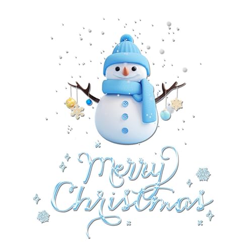 Weihnachtsdekorationen, Weihnachtsfensteraufkleber, Dekorationsaufkleber, Fensteraufkleber for den Innenbereich, Dekor for Zuhause und Büro, Blau(XL) von WLH Alexanders