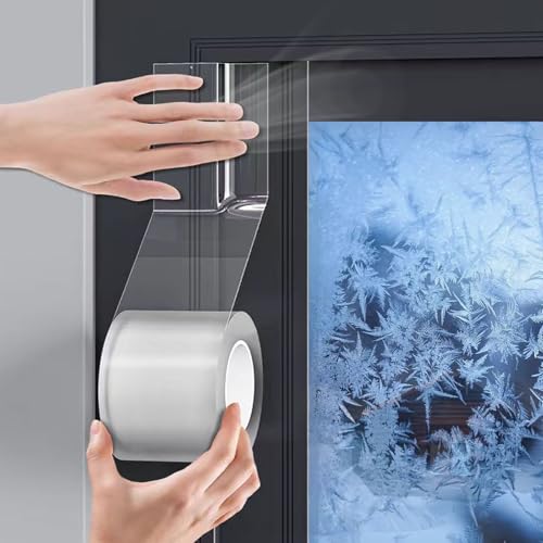WLHFDC Dichtungsband Selbstklebend 3cmx10m,Fenster Dichtungsband Wetterdichtungsband,Fenster Zugluftstopper,Fenster Abdichten Isolierung Gegen Kälte Wasserfest für Türen Fenster Bad Dusche Anti Wind von WLHFDC
