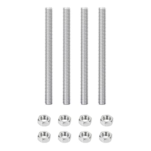 4 Stück Gewindestange M6*200mm mit 8 Stück Sechskantmutter Set, 304 Edelstahl Voll Gewindestäbe für den Heimgebrauch oder den industriellen Einsatz 4 Stück Gewindestange M6*200mm mit 8 Stück Sechskantmutter Set, 304 Edelstahl Voll Gewindestäbe für den Heimgebrauch oder den industriellen Einsatz von WLICCHS