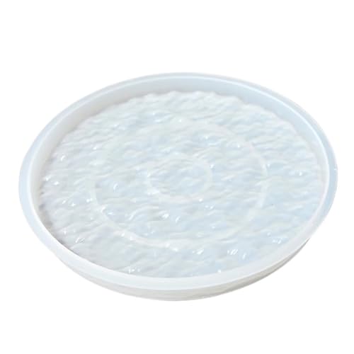 Harz Palettenform 3 Pcs Wasser Welligkeit Silikon Form Harz Form for Handwerk Machen Kreative DIY Tablett Form FüR Herstellung Tablett Dekorative(27 * 27cm) von WLIHDB