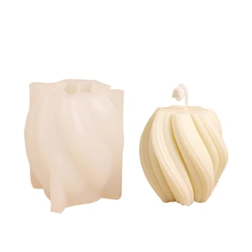 Kerzenformen 2PCS DIY Weihnachten Baum Kerze Formen Hause Dekorative Kerze Form Mit Geometrische Kegel Form Formen for Kerzen Formen Silikon FüR Diy(Clear03) von WLIHDB