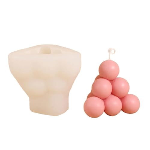 Kerzenformen 2PCS DIY Weihnachten Baum Kerze Formen Hause Dekorative Kerze Form Mit Geometrische Kegel Form Formen for Kerzen Formen Silikon FüR Diy(Clear09) von WLIHDB