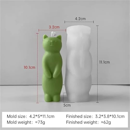 Kerzenformen 3PCS Cartoon Kätzchen Silikon Form Handgemachte Aromatherapie Kerze Gips Ornament Form DIY Handwerk, Der Formen FüR Diy Kerzenformen 3PCS Cartoon Kätzchen Silikon Form Handgemachte Aromatherapie Kerze Gips Ornament Form DIY Handwerk, Der Formen FüR Diy von WLIHDB