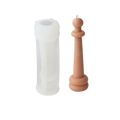 Kerzenformen 4PCS 3D Hohe Geometrie Zylindrische Säule Kerze Formen Silikon Form Abstrakte Decora Form Handwerk FüR Diy(White04) von WLIHDB