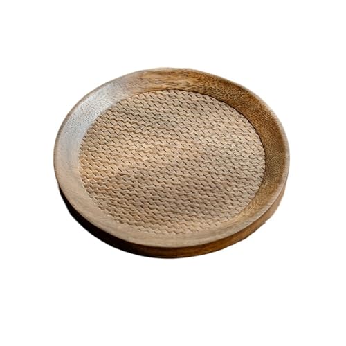 Topflagerhalter Zisha Topfboden Wärmeisolationspad Trockenbrühtisch Teetablett Obst Snackteller Serviertablett FüR Speisen(19.7X1.8CM) von WLIHDB