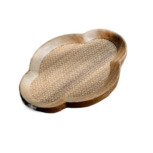Topflagerhalter Zisha Topfboden Wärmeisolationspad Trockenbrühtisch Teetablett Obst Snackteller Serviertablett FüR Speisen(25.5X17.7X2CM) von WLIHDB