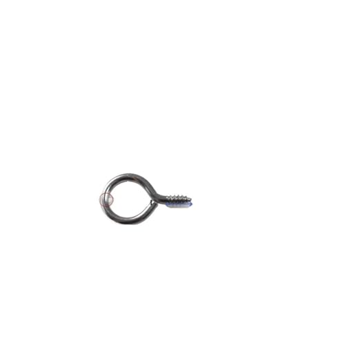 WLIHDB Einschraubhaken 10 Stück Edelstahl Schafaugenring Selbstschneidender Schraubenhaken Hängering Eisenhaken Lichthaken mit Ring Schafaugennagel Schafaugendraht FüR AußEn(Size4) von WLIHDB