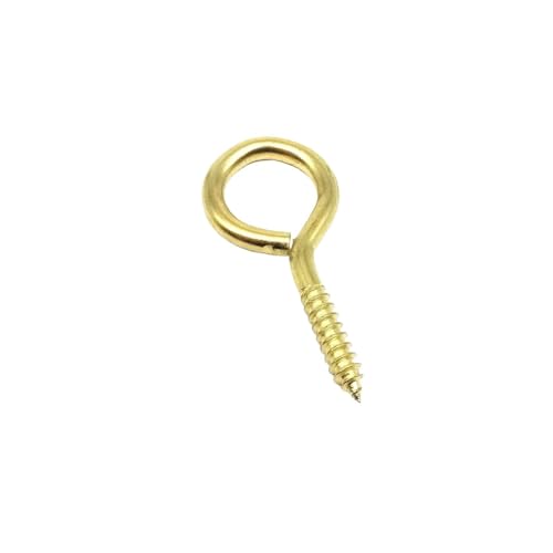 WLIHDB Einschraubhaken 10 stücke Goldene Lampe Licht Schrank Anlage Vorhang Net Draht Augenschraube Schraube In Aufhänger Tasse Haken Verschluss FüR AußEn(Color3) von WLIHDB