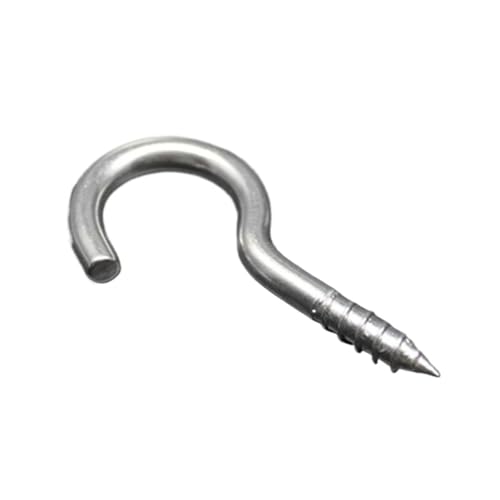 WLIHDB Einschraubhaken 20 Stück M3/M4/M5 Deckenhaken Edelstahl Schraubösenhaken for Außenleuchten Vogelhäuser Haushaltsgewindehaken-Set FüR AußEn(M3x40mm) von WLIHDB