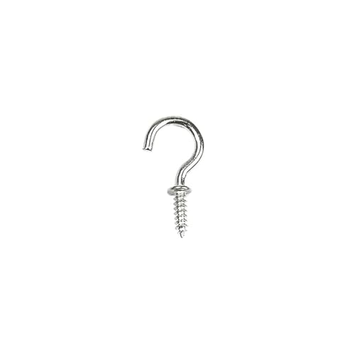 WLIHDB Einschraubhaken 20 stücke Decke Tasse Haken Schraube Ringschraube Schraube-in Vernickelt Selbst FüR AußEn(Size4) von WLIHDB