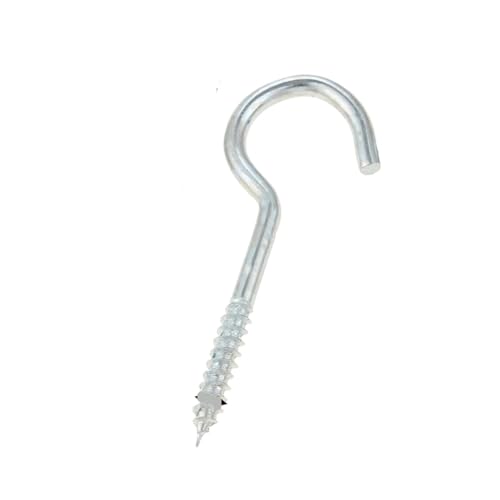 WLIHDB Einschraubhaken 20Pcs Metall Schraube-in Spirale Tasse Haken Vorhang Anlage Lampe Decke Licht Schrank RV Werkzeug Ringschraube Aufhänger FüR AußEn(40mm 20pcs) von WLIHDB