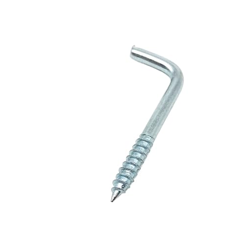 WLIHDB Einschraubhaken 25 stücke Schrank Werkzeug Anlage Vorhang Draht Ringschraube Augenschraube Auge Schraube In Spirale Aufhänger L Tasse Haken FüR AußEn(Length 20mm) von WLIHDB