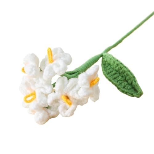 WLIHDB HäKelstrauß 2 stücke Häkeln Blumen Gestrickte Graduation Bouquet Gewebt Künstliche FüR Geburtstag Hochzeit(Color3) von WLIHDB