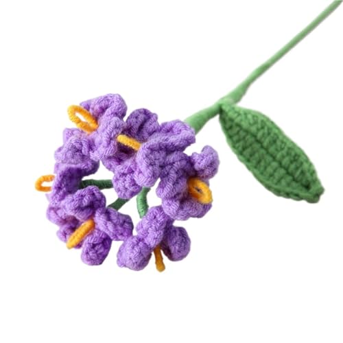 WLIHDB HäKelstrauß 2 stücke Häkeln Blumen Gestrickte Graduation Bouquet Gewebt Künstliche FüR Geburtstag Hochzeit(Color4) von WLIHDB