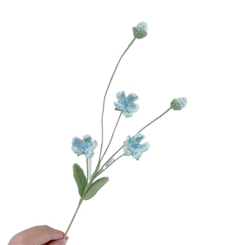 WLIHDB HäKelstrauß Häkelblumen Kreativer Strickblumenstrauß Handgewebte Blumen Hochzeit Zuhause FüR Geburtstag Hochzeit(Colors 4) von WLIHDB