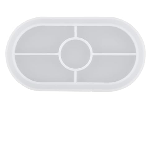 WLIHDB Harz Palettenform 2 PCS Silica Form for DIY Kreative Harz Tablett Form Tablett Harz Form for Schmuck Lagerung FüR Herstellung Tablett Dekorative(White B) von WLIHDB