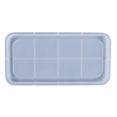 WLIHDB Harz Palettenform 2 PCS Silica Form for DIY Kreative Harz Tablett Form Tablett Harz Form for Schmuck Lagerung FüR Herstellung Tablett Dekorative(White J) von WLIHDB