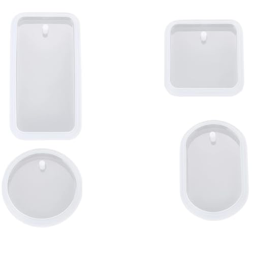 WLIHDB Harz Palettenform 4 Pcs Silikon Formen Kreative DIY Harz Tablett Form for Home Hand Handwerk Silikon Formen FüR Herstellung Tablett Dekorative von WLIHDB