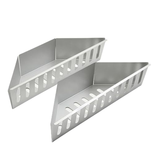 WLIHDB Holzkohlekorb Holzkohlekorb aus verzinktem Aluminium, Holzkohlebrikett/Holzkohle-Brennstoffhalter for Zuhause, Outdoor, Grill, Backutensilien FüR Holzkohle(2pcs) von WLIHDB